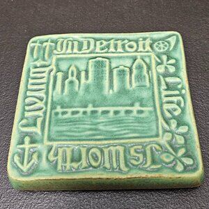 2006 Pewabic Tile "In Detroit Life Is Worth Living"